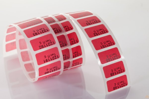 Пломба-наклейка Тип-п 25*60мм пломбировочная индикаторная