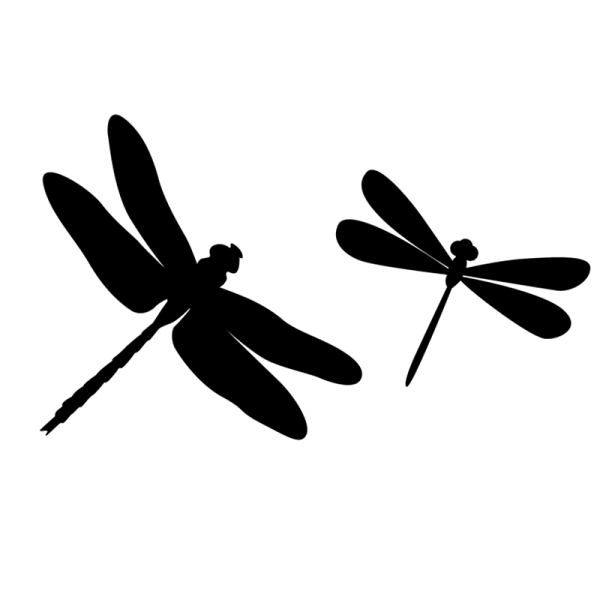 Стрекоза силуэт