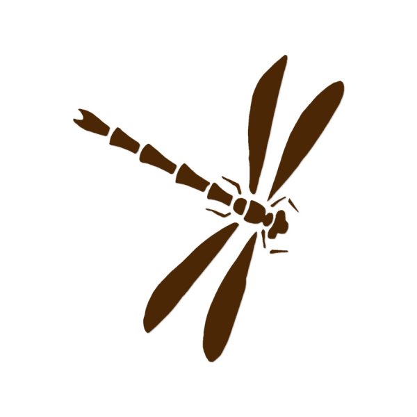 Стрекоза трафарет