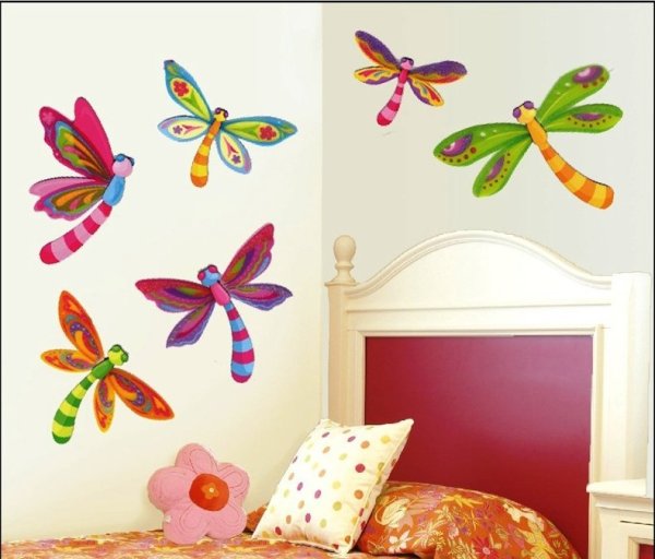 Наклейки декоративные Стрекозы