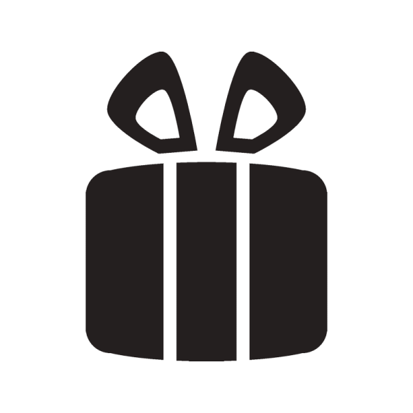 Упаковать подарок с наклейкой