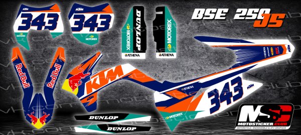 Наклейки на питбайк BSE MX 125