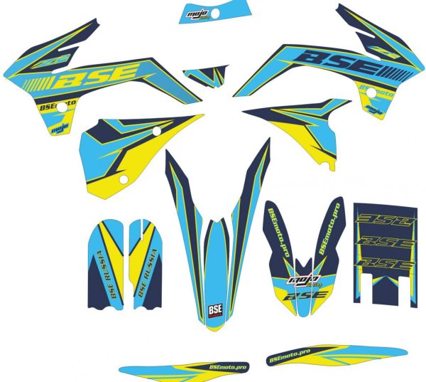 Наклейки на питбайк BSE z1