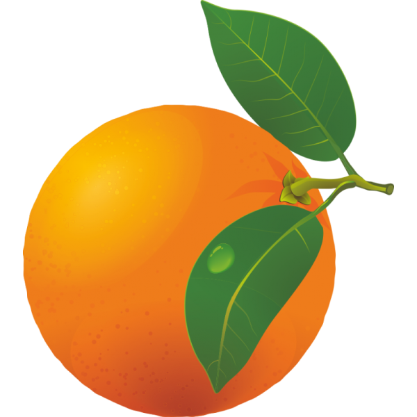 Апельсин стикер