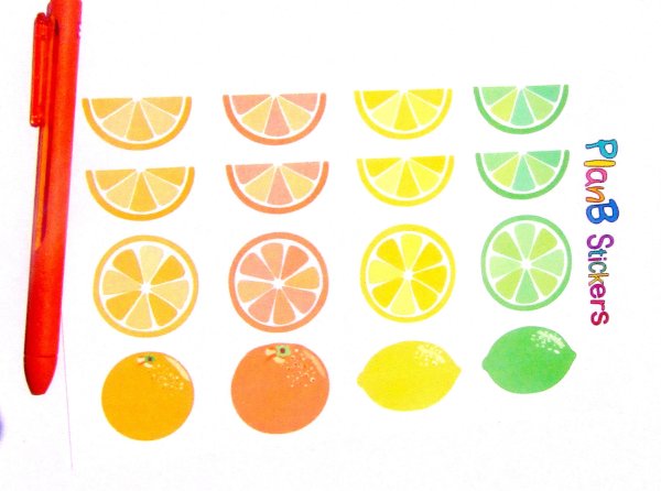 Наклейка (стикер) апельсин