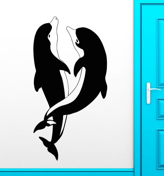 Наклейка Дельфин на авто