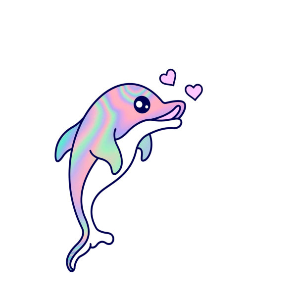 Наклейки на стену дельфины