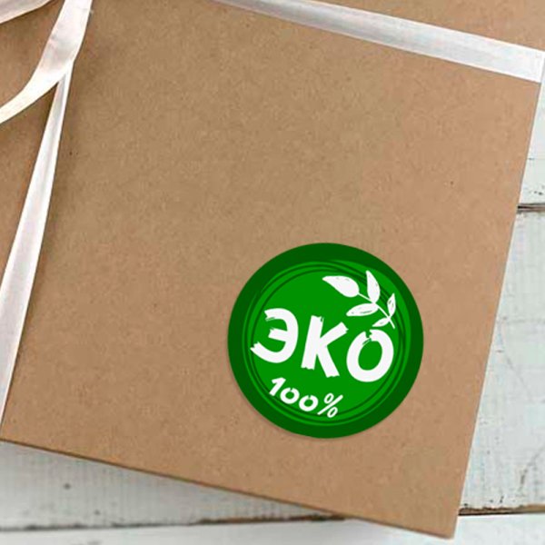 Наклейки «эко. Eco» 96шт