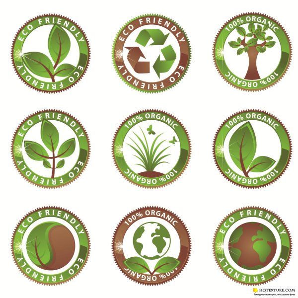Eco этикетки наклейки
