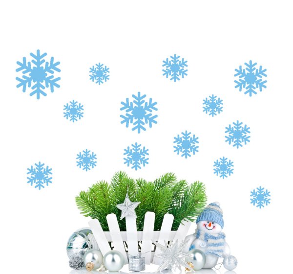 Наклейки на стены зимние