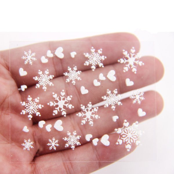Наклейки для ногтей "снежинки"