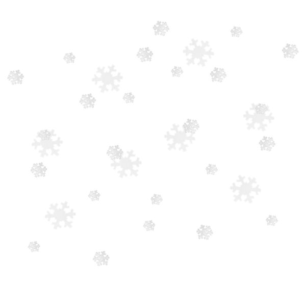 Падающие снежинки на прозрачном фоне