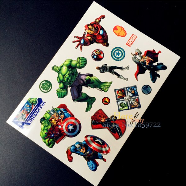 Тату на тело Мстители