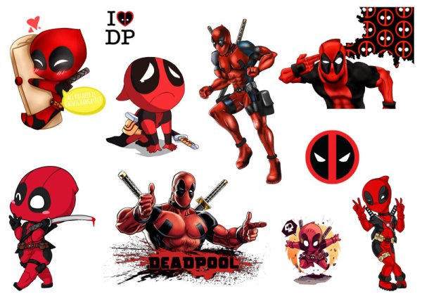 Наклейки Дэдпула