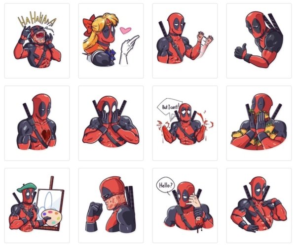 Стикеры Дэдпул