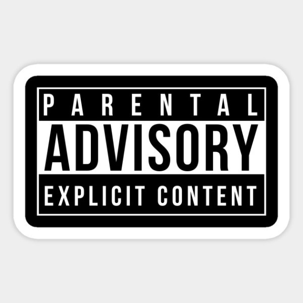 Стикер parental Advisory