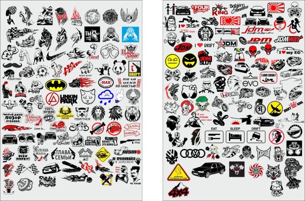 Стикеры на машину