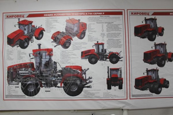 Плакат устройства к-744 Кировец