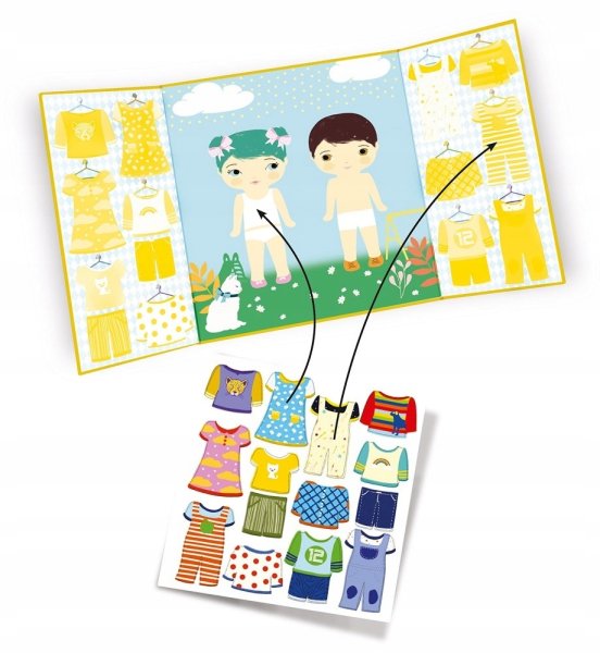 Djeco наклейки день рождения