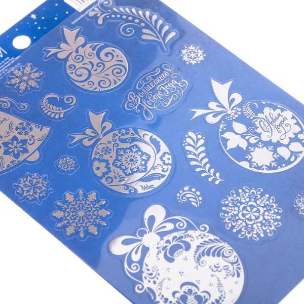 Печать наклеек с золотым тиснением