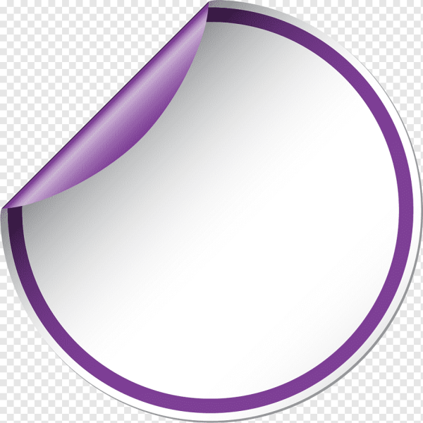 Красная круглая наклейка