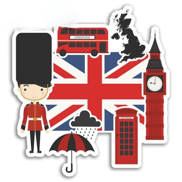 Наклейки на английскую тематику