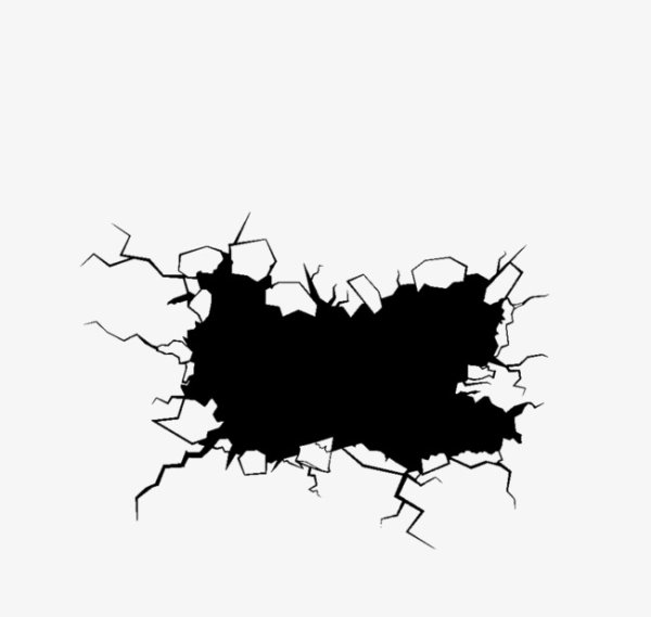 Трещина в стене вектор