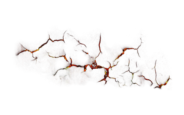 Трещины на прозрачном фоне