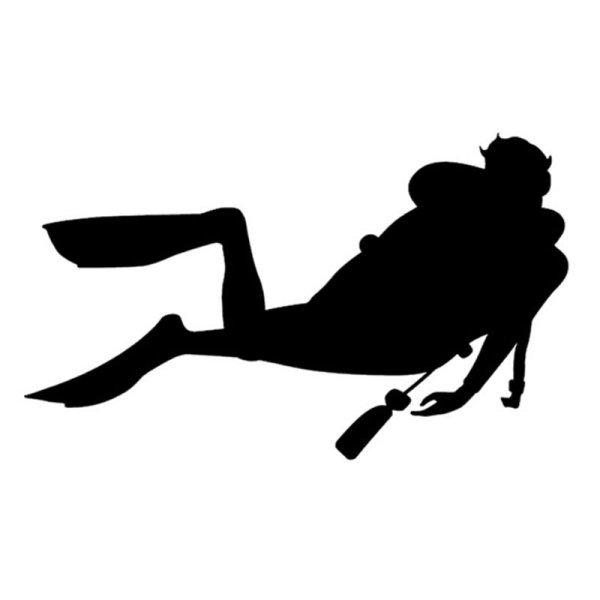 Наклейка на авто "дайвер"