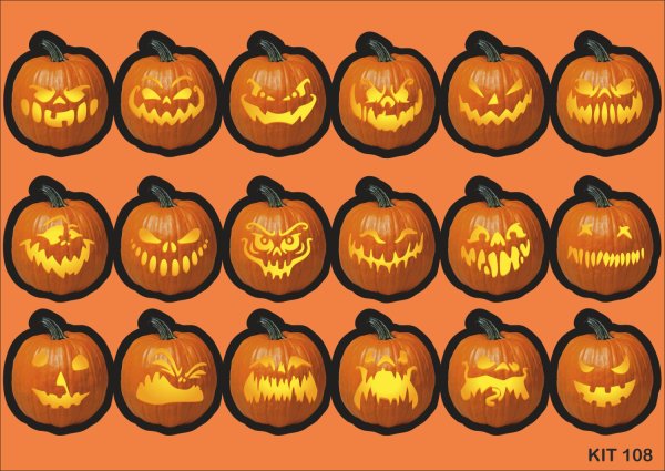 Стикеры в стиле Хэллоуин