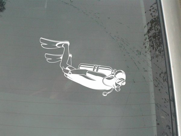 Наклейки на авто дайвинг