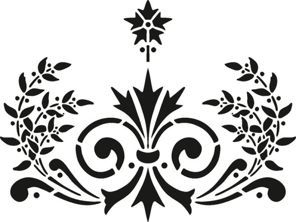 Наклейка цветочный орнамент