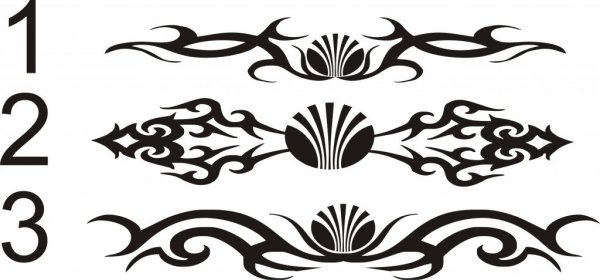 Наклейки узоры