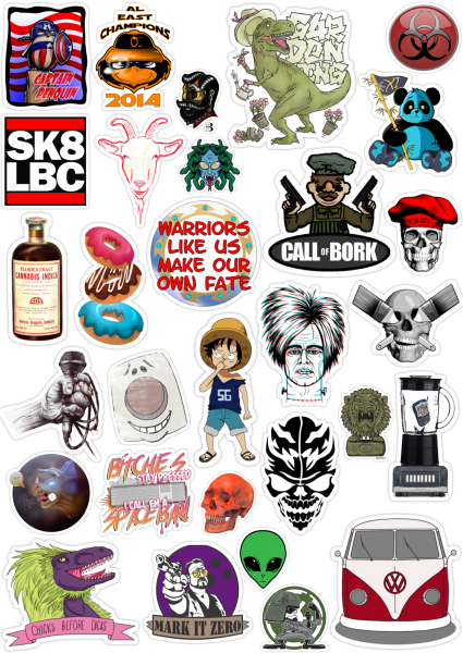 Модные наклейки