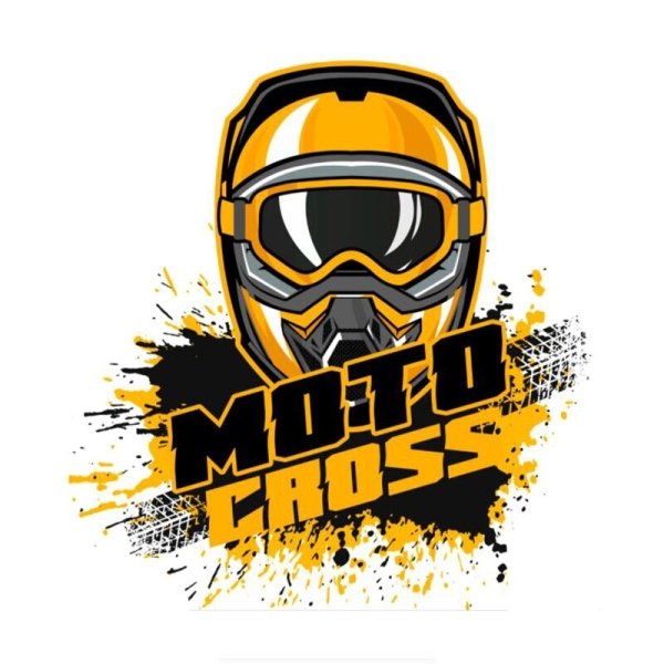 Надпись мотокросс наклейка