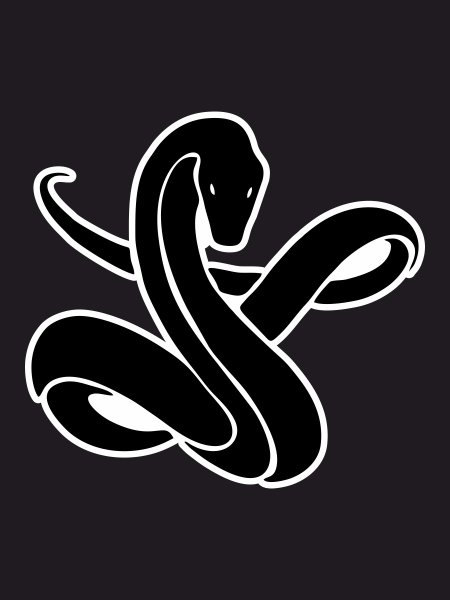 Наклейка змеи на машину