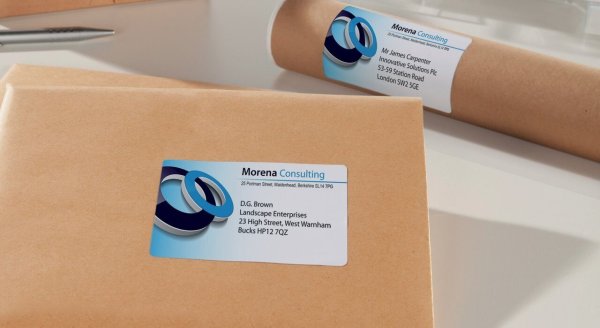 Адресная наклейка на коробку