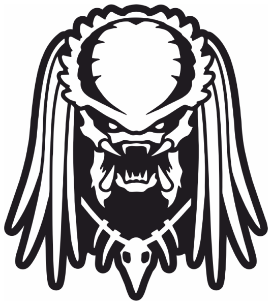 Наклейка хищник