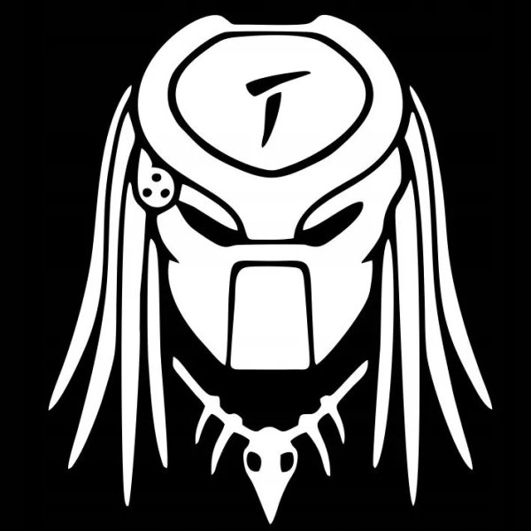 Надпись хищник на авто