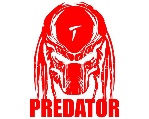 Наклейка хищник Predator