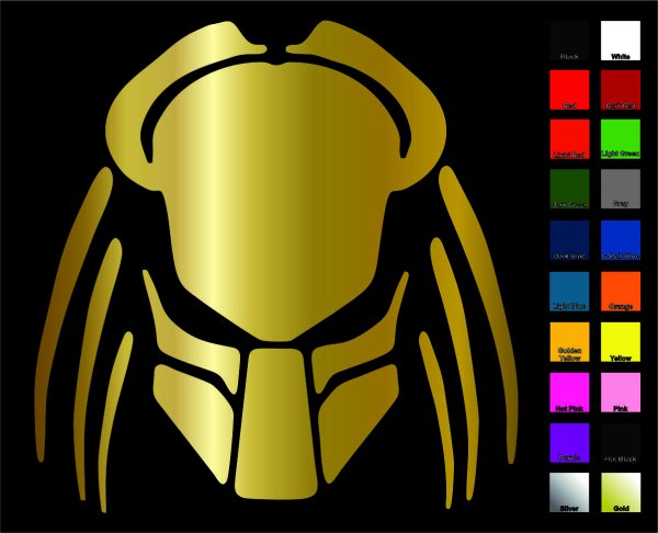 Наклейка хищник Predator