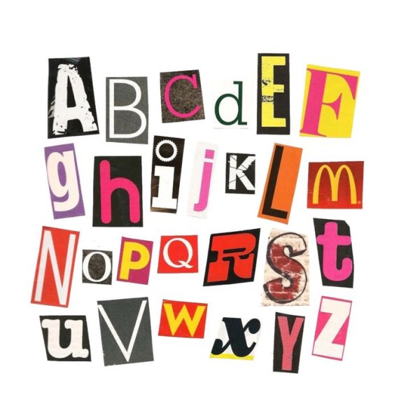 Вырезанные буквы