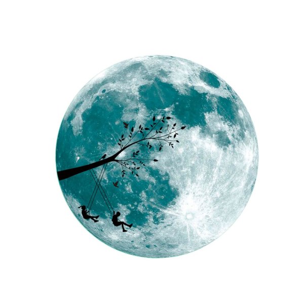 Луна стикер