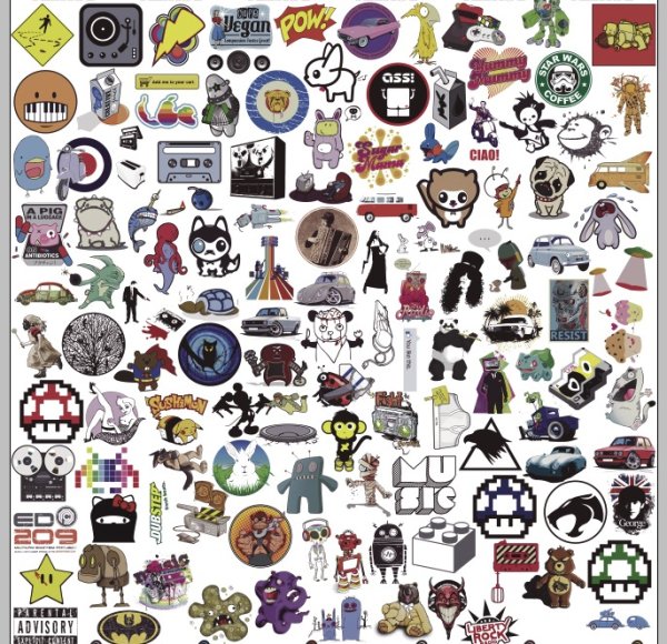 Маленькие наклейки