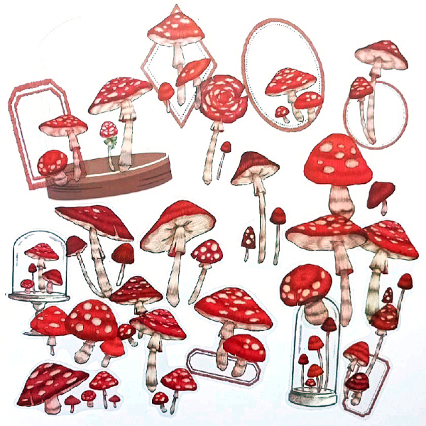 Идеи для наклеек грибочки