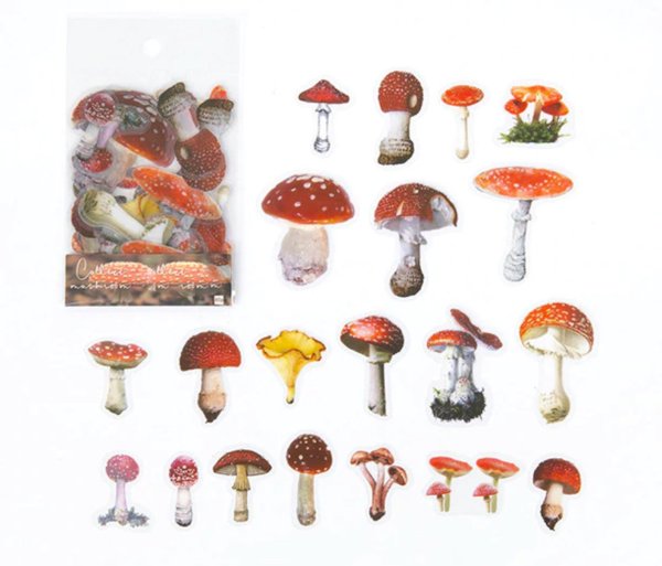 Наклейки грибочки