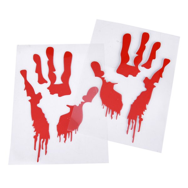 Наклейка на машину Кровавый след