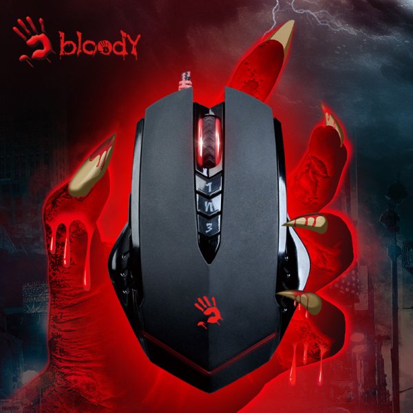 Красный отпечаток руки