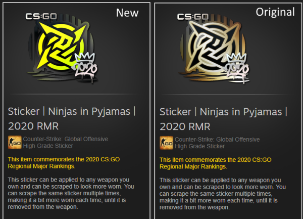 Ninjas in Pyjamas CS go наклейка