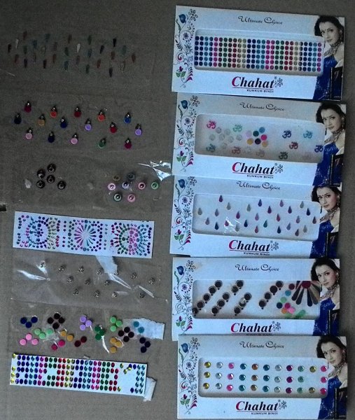 Наклейки на лоб индийские